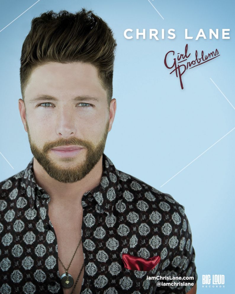 PHOTO: Rising country star Chris Lane, who is currently on tour with the Rascal Flats, will release his first album "Girl Problems" August 5. 