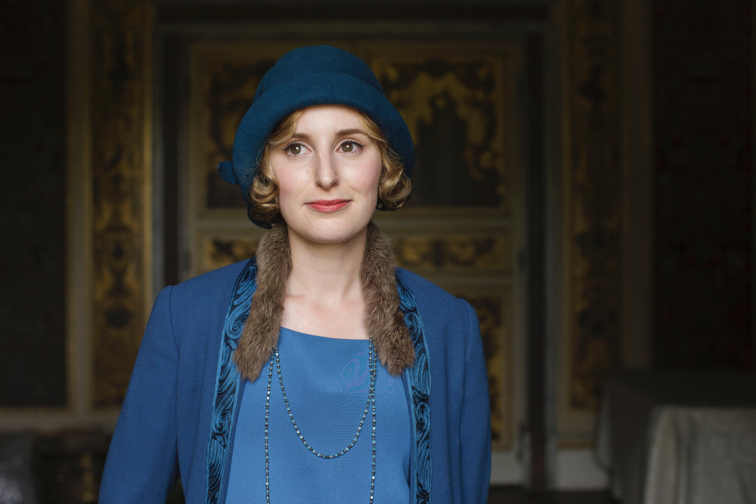 PHOTO: Laura Carmichael as Lady Edith in the series, "Downton Abbey" on March 6, 2016 on MASTERPIECE on PBS.