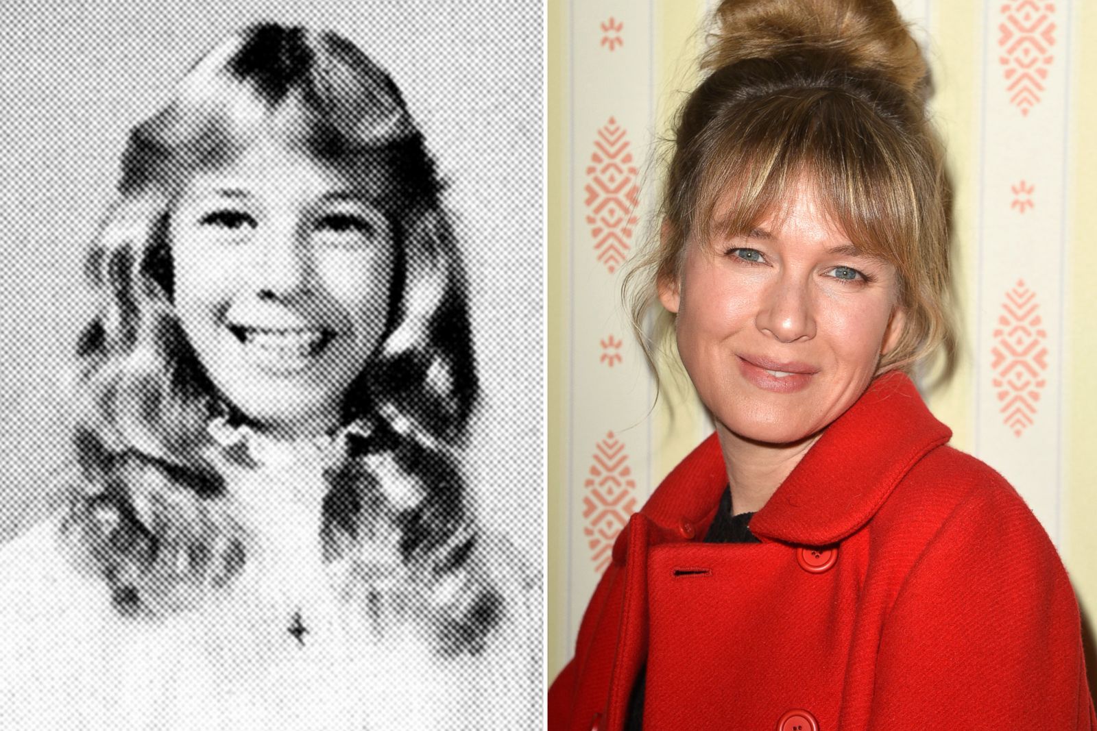 Renee Zellweger is seen here in eighth grade in 1983 at Katy Junior High Sc...