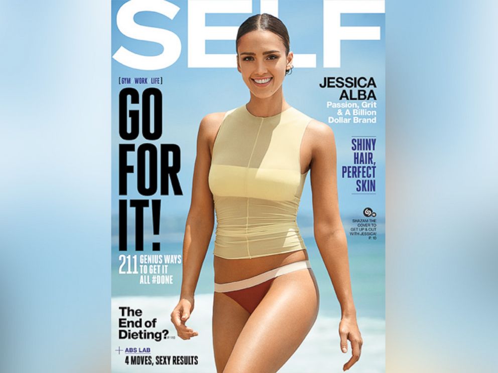 PHOTO: In an undated photo, Jessica Alba on the cover of the October 2015 issue of SELF Magazine.