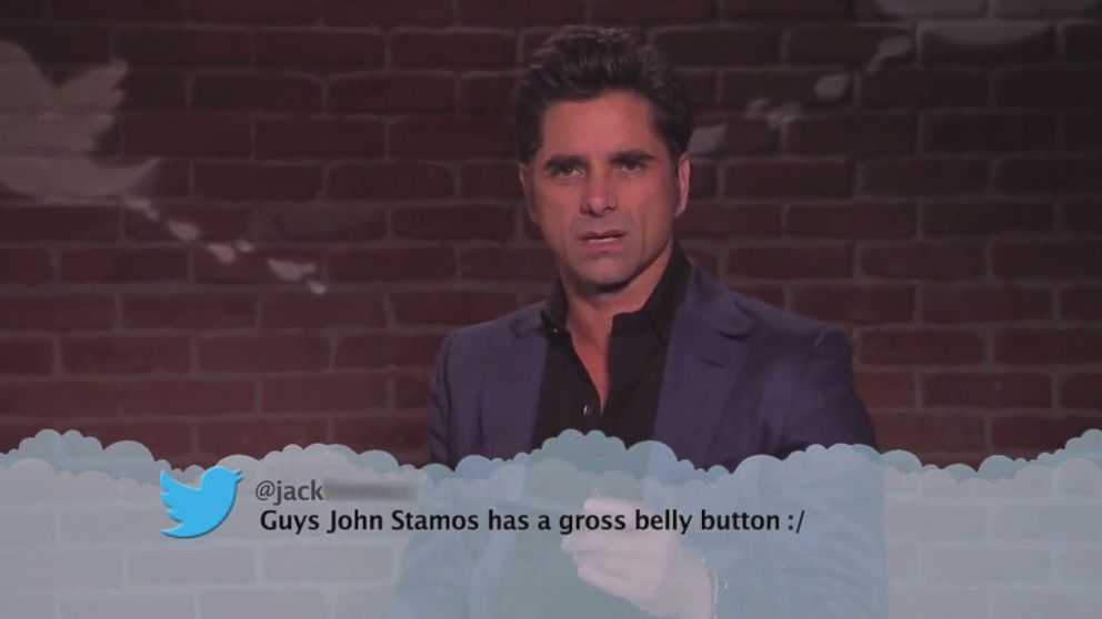 John Stamos appears in "Celebrities Read Mean Tweets" on Jimmy Kimmel Live, Nov. 20, 2014.