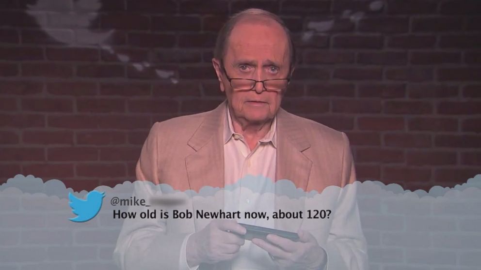PHOTO: Bob Newhart appears in "Celebrities Read Mean Tweets" on "Jimmy Kimmel Live," Nov. 20, 2014.