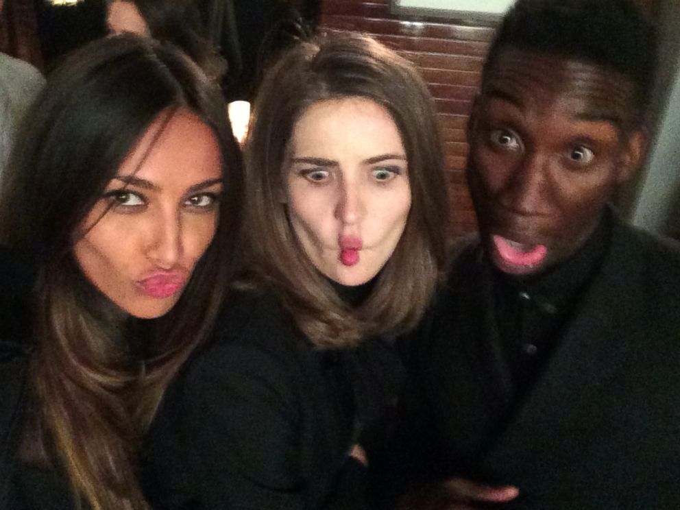 PHOTO: "After a long night, funny face selfie with my best friend, Anca Tiribeja and my co-star, Nathan Stewart-Jarrett!"