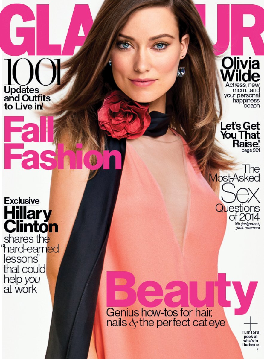 PHOTO: Olivia Wilde appears on the cover of Glamour's September 2014 issue.
