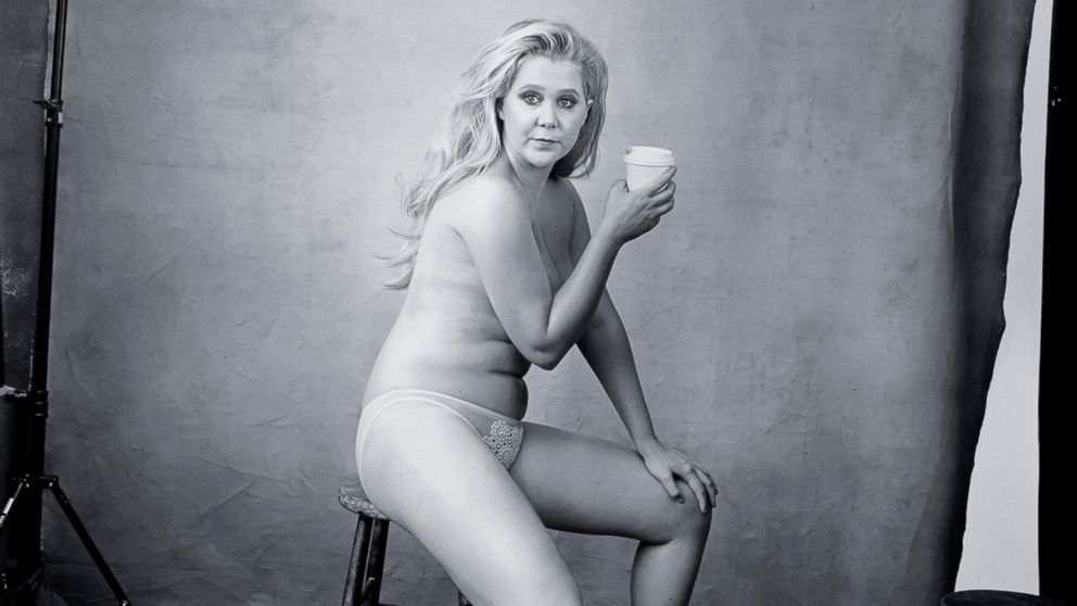 Black Nudist Photography - Amy Schumer Poses Semi-Nude, Talks Body Image For Pirelli Calendar Photo  Shoot - ABC News