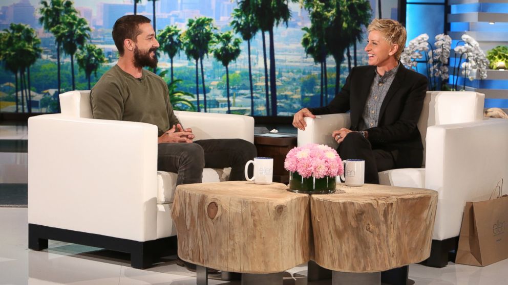 Shia LaBeouf appears on "The Ellen DeGeneres Show," Oct. 10, 2014.