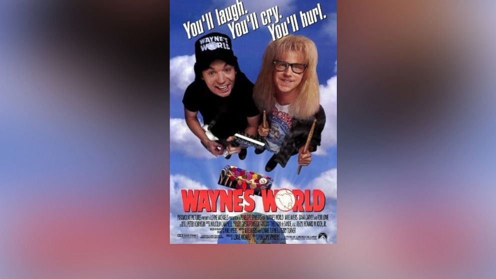 PHOTO: Movie poster for Wayne's World, 1992. 