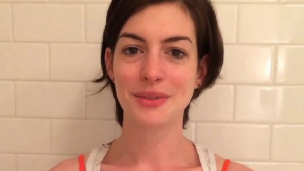 Anne Hathaway posted this video of herself agreeing to take the "Ice Bucket Challenge" to Instagram, Aug. 21, 2014.