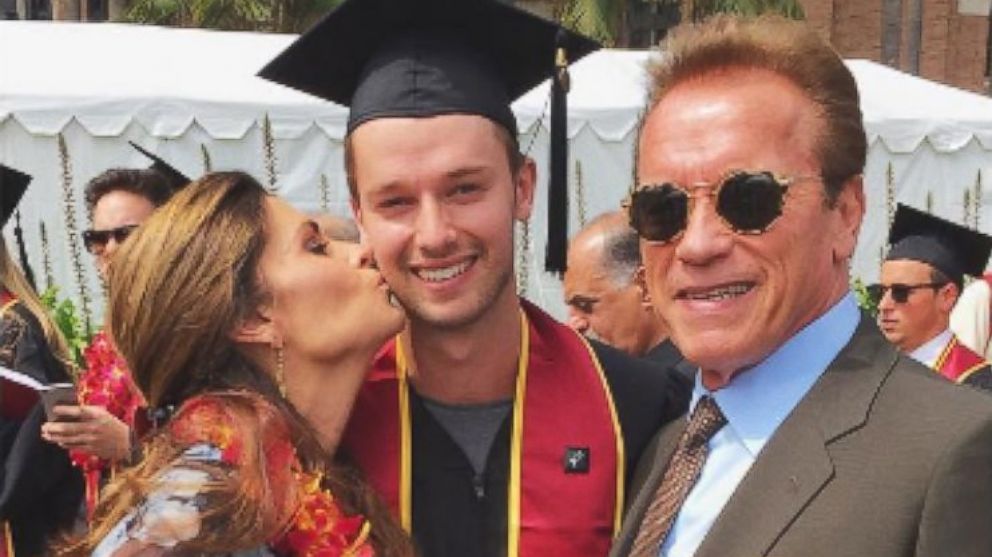 Katherine Schwarzenegger posted this photo to her Instagram account, May 14, 2016. Arnold Schwarzenegger and ex-wife Maria Shriver reunite for son Patrick's graduation from University of Southern California, May 14, 2016.
