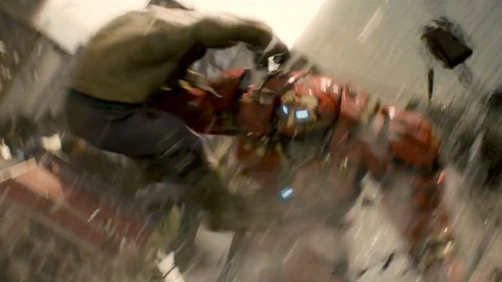 PHOTO: Hulk battles Hulkbuster Ironman in "Avengers: Age of Ultron."