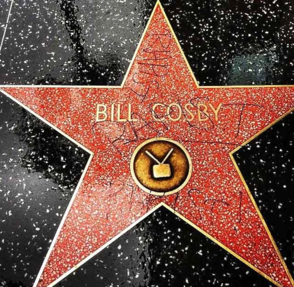 PHOTO: Bill Cosby's Walk of Fame star was vandalized.