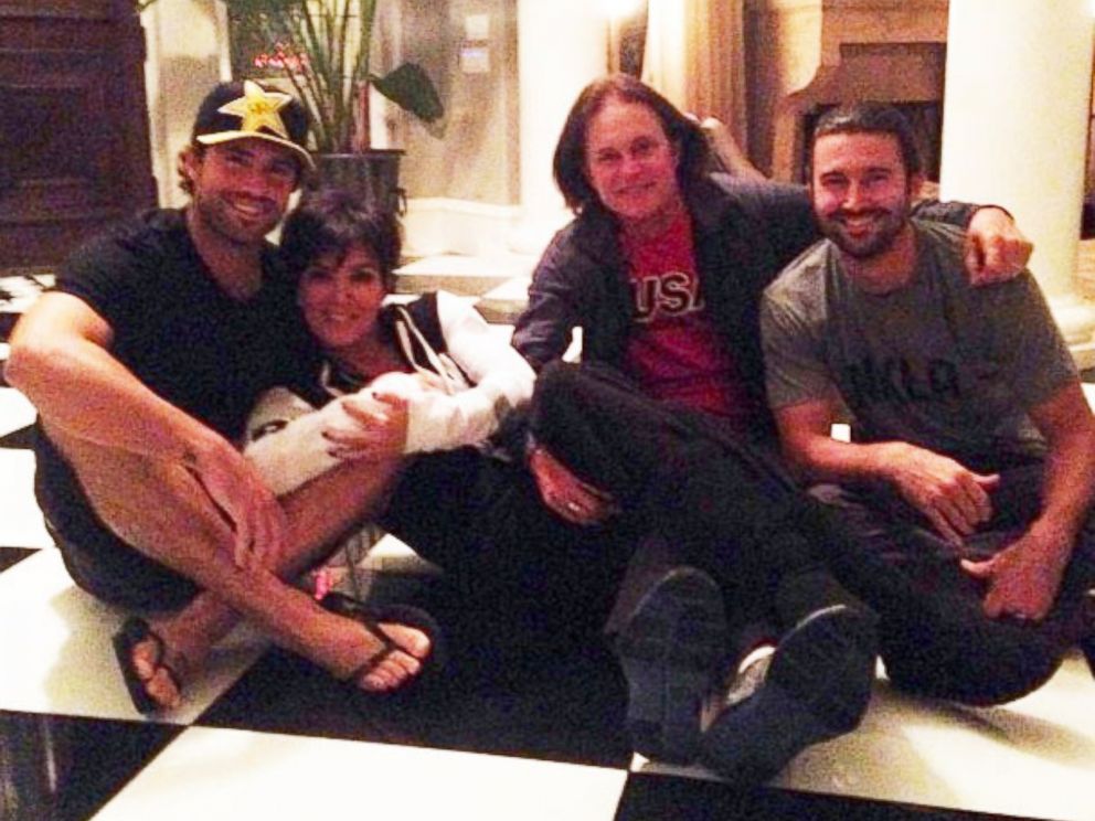 PHOTO: Brody Jenner posted, @krisjenner and I are dating now and @sprandoni and Bruiser seem pretty chill about it hahah, with this group photo with Kris Jenner, Oct. 10, 2013.