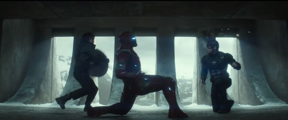 PHOTO: A scene from the new trailer "Captain America: Civil War." 