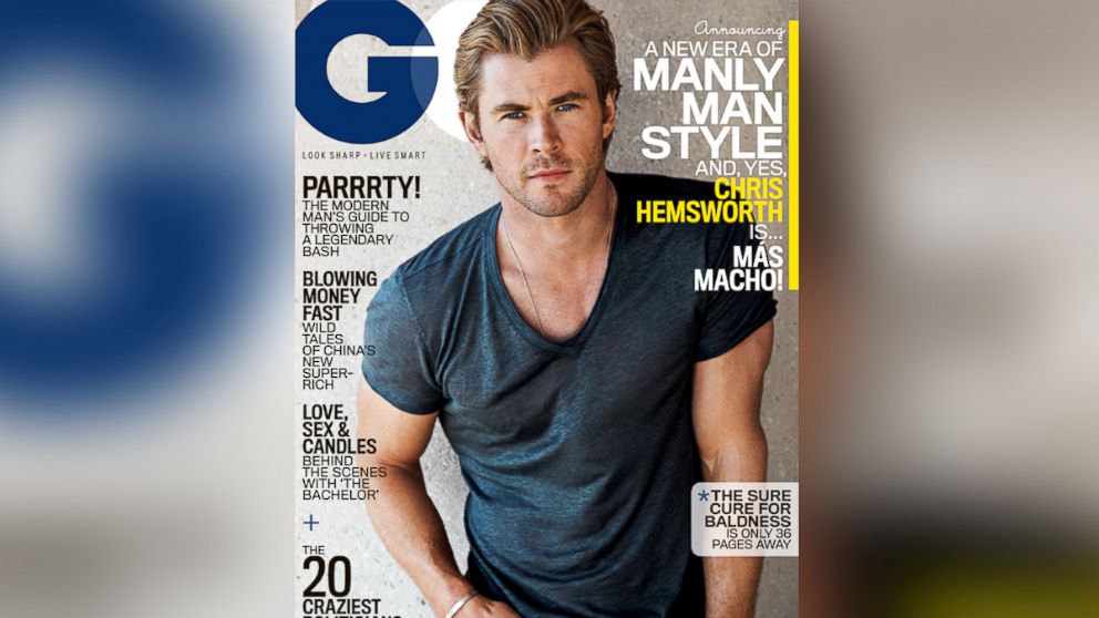 Chris Hemsworth on the cover of GQ.