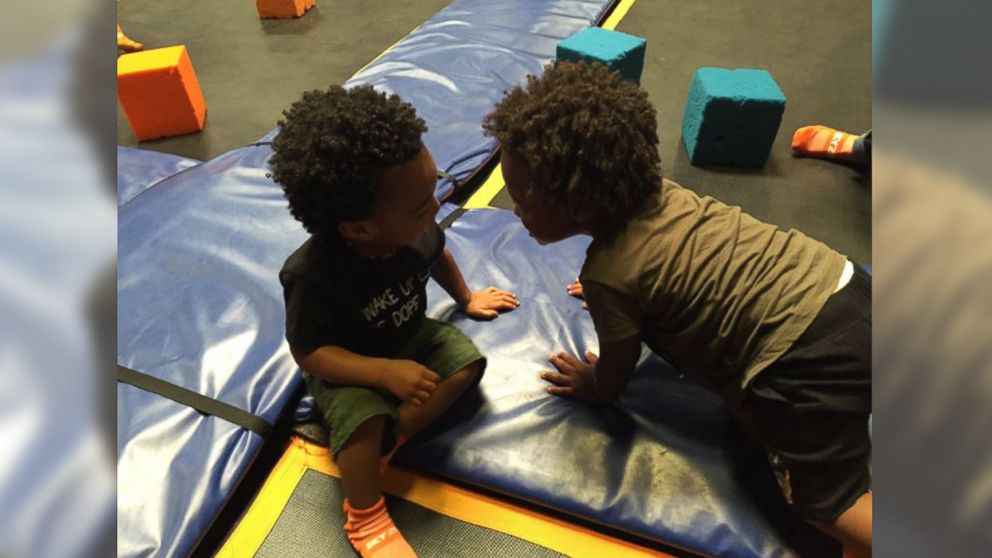 Ciara posted this photo to her Instagram account on June 25, 2016 with the caption, "Future and Titan Having Conversations On The Trampoline Yesterday."