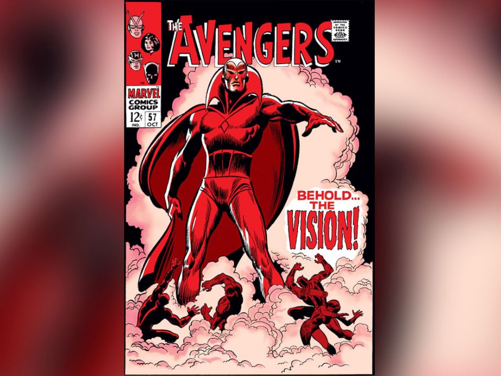 PHOTO: Created by the villain Ultron as an android to destroy the Avengers team, Vision made his first appearance on "The Avenegers #57." 