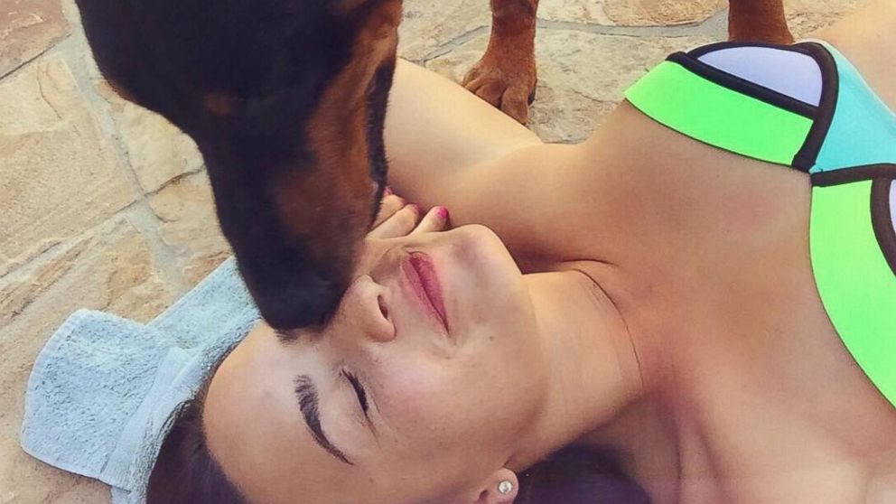 Demi Lovato wrote a heartfelt goodbye to her dog, Spawn, attached to a photo posted to her Instagram account Dec. 28, 2015. 