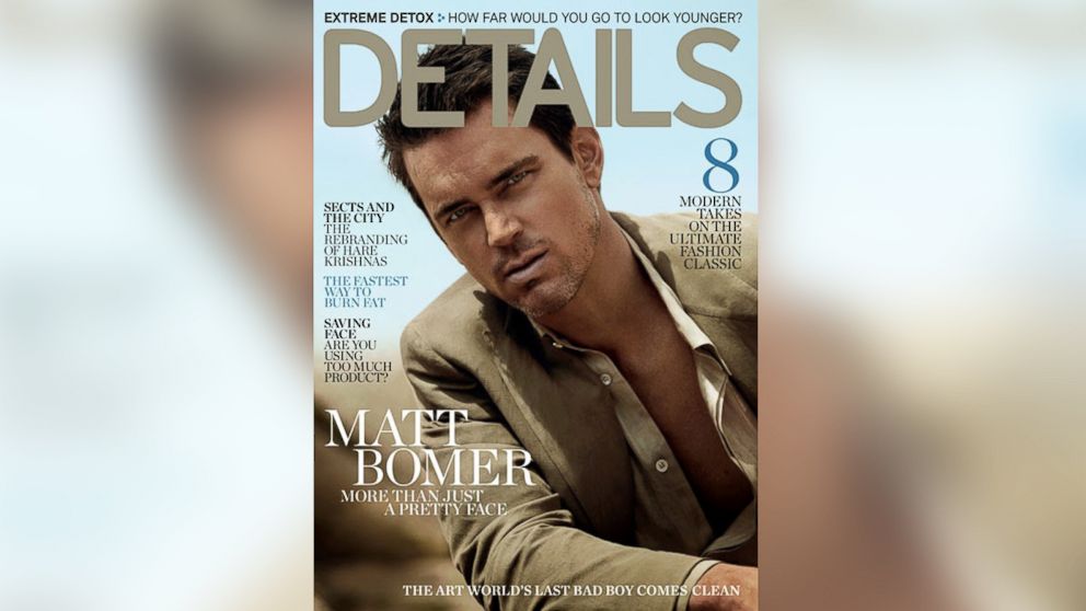 Matt Bomer poses on the May 2014 cover of Details. 
