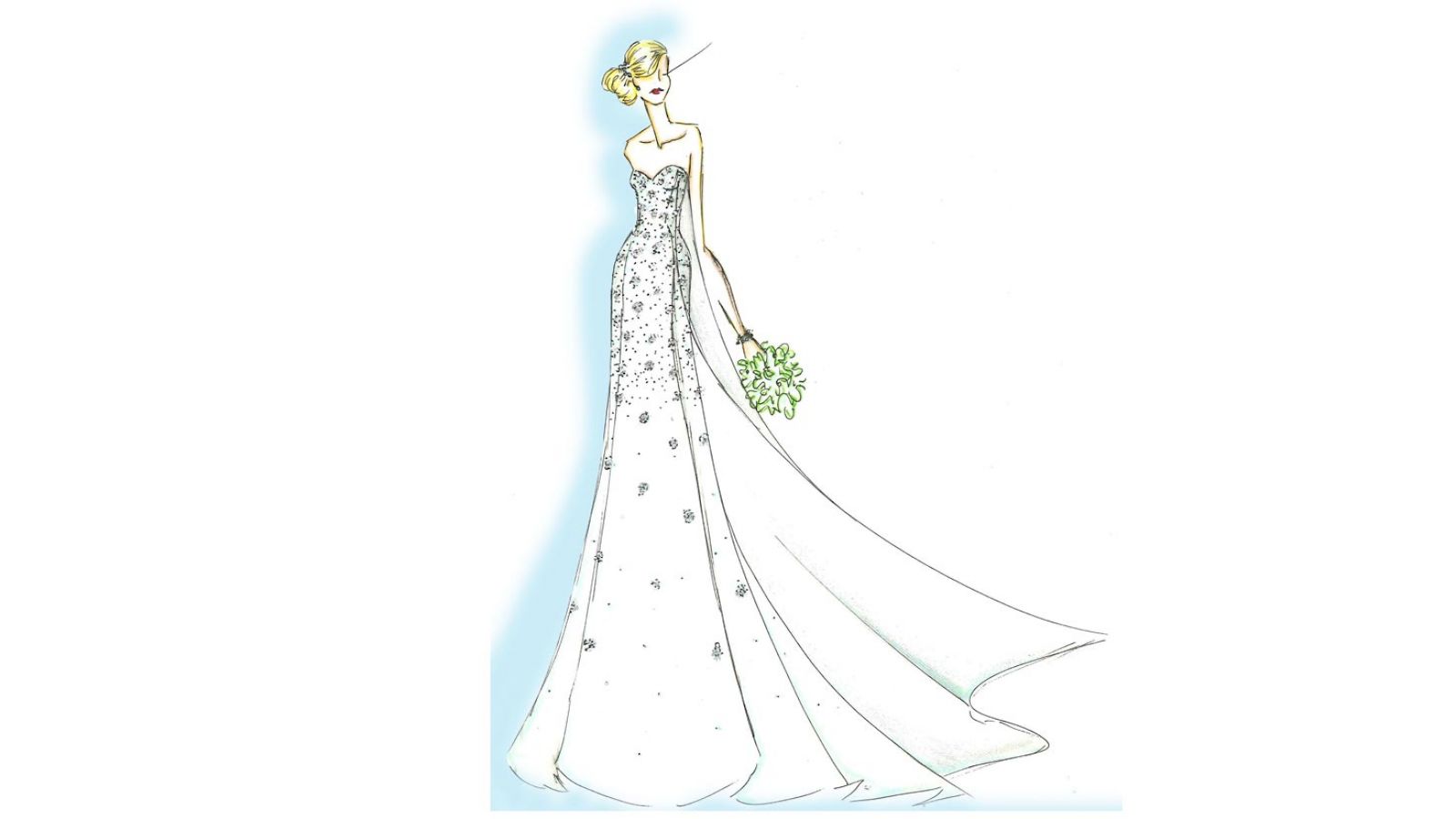 Elsa Inspired Wedding Dress