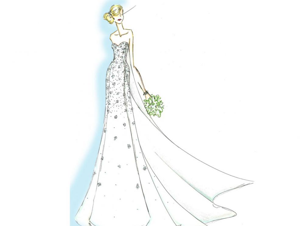 elsa wedding dress