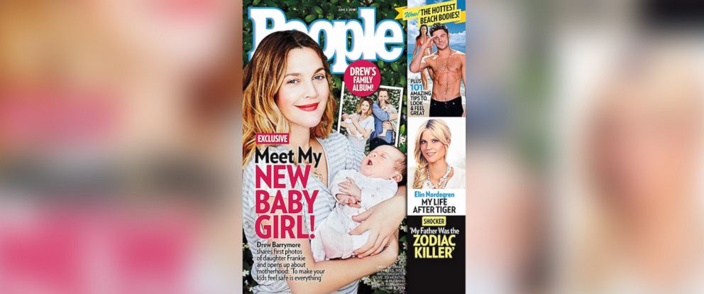PHOTO: Drew Barrymore, on the June 2, 2014 cover of People Magazine.