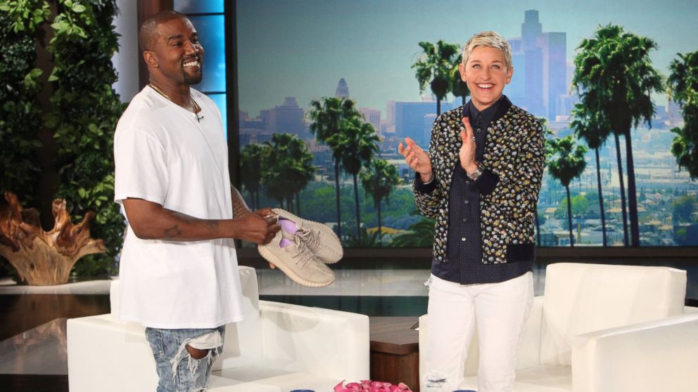 Kanye West appears on "The Ellen DeGeneres Show," May 19, 2016.
