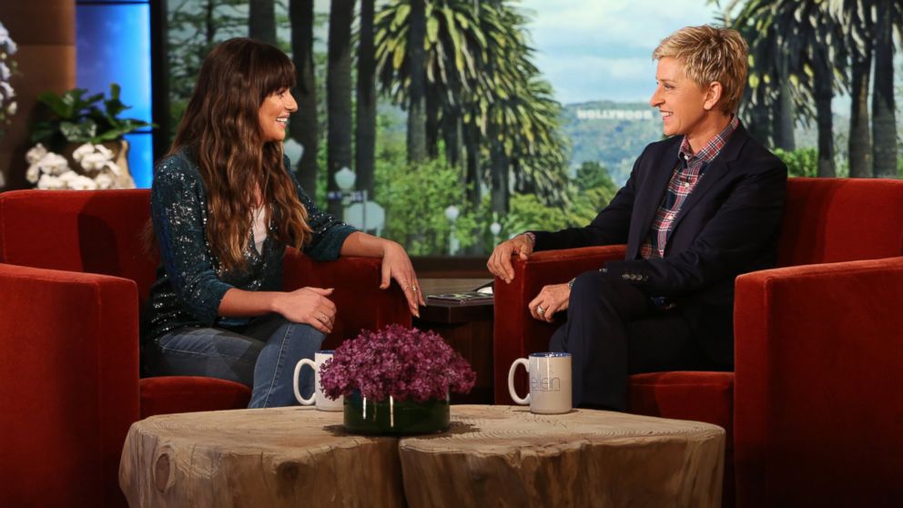 "Glee" actress Lea Michele makes an appearance on the "The Ellen DeGeneres Show," March 19, 2014.