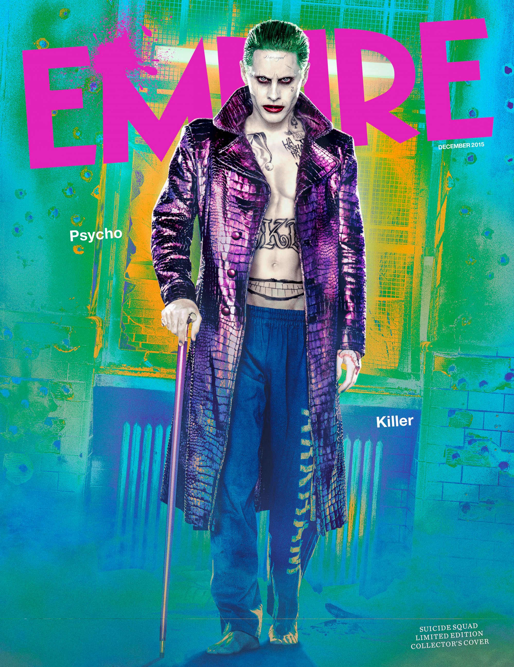 PHOTO: Jared Leto in full costume as his "Suicide Squad" character Joker on the cover of Empire.