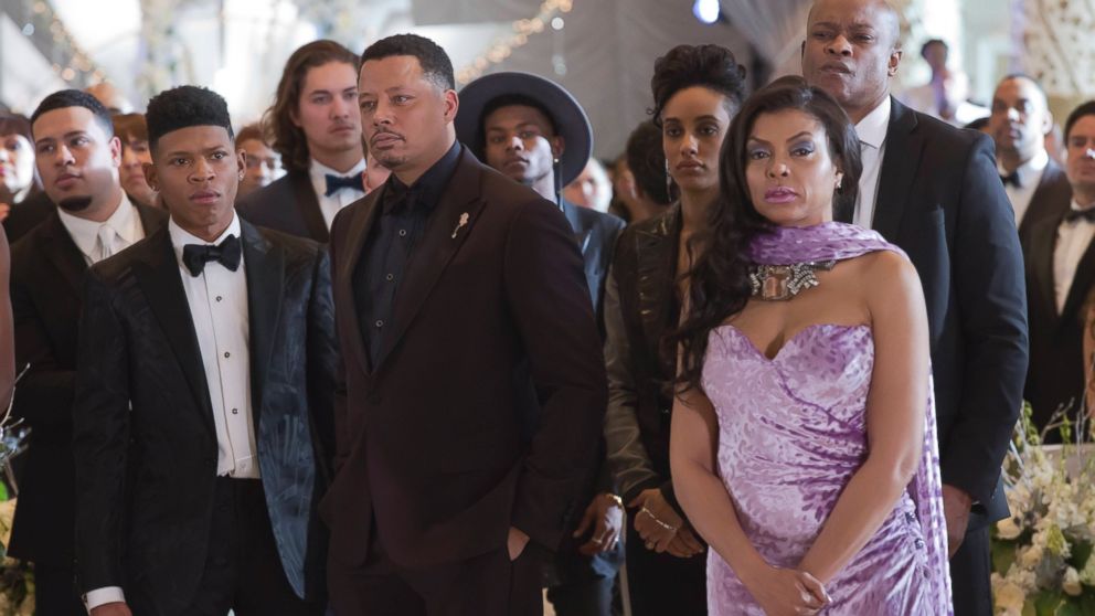 Bryshere Gray, Terrence Howard, AzMarie Livingston, and Taraji P. Henson appear in the season finale episode of "Empire," May 18, 2016. 