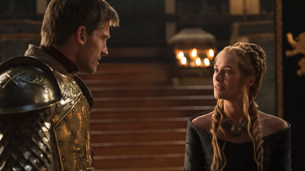 PHOTO: Nikolaj Coster-Waldau as Jaime Lannister, left, and Lena Headey as Cersei Lannister in a scene from season five of "Game of Thrones."