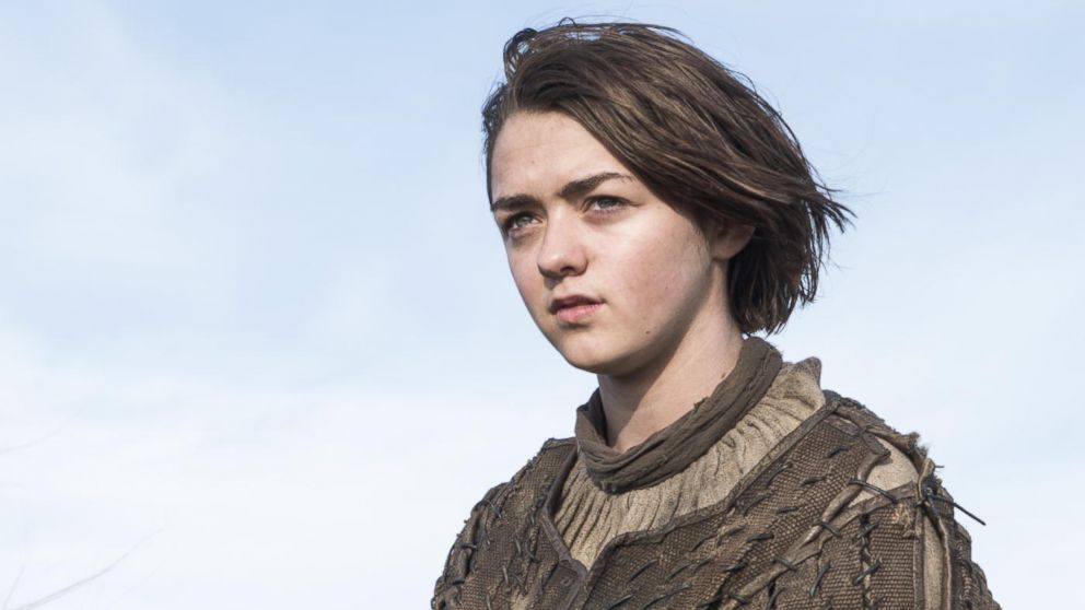 Maisie Williams as Arya Stark in a scene from "Game of Thrones."