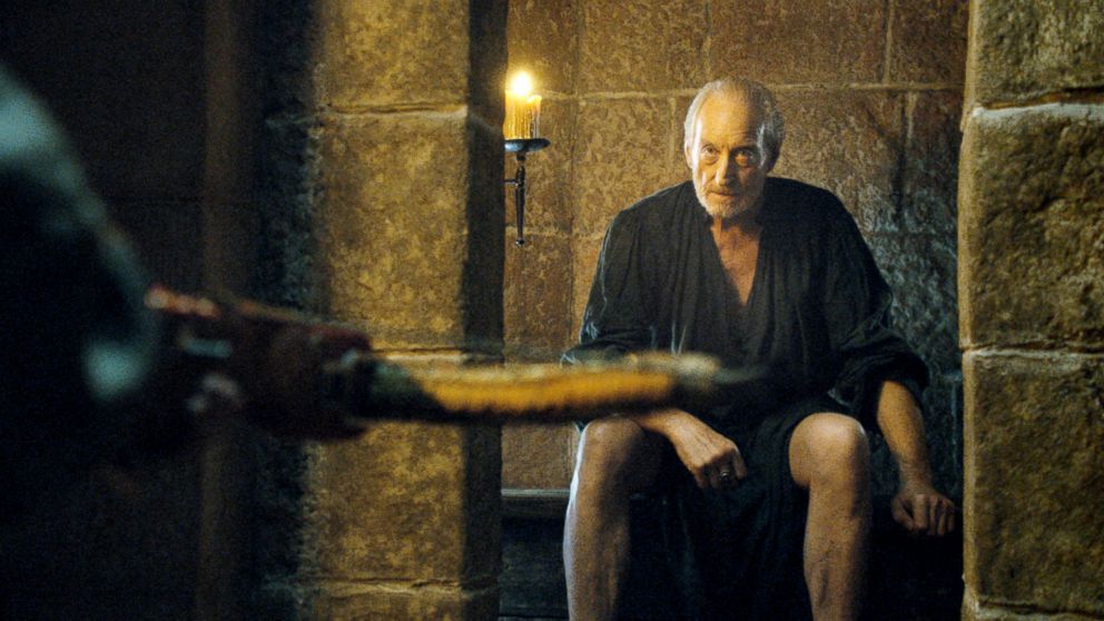 Charles Dance, as Tywin Lanister, in a scene from "Game of Thrones."