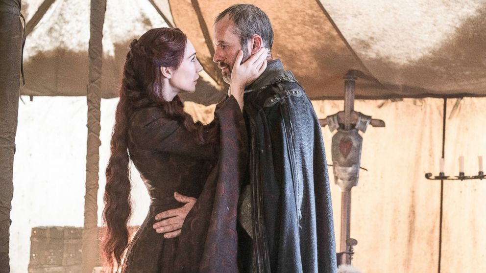 Carice van Houten and Stephen Dillane appear in a scene from the "Game of Thrones."