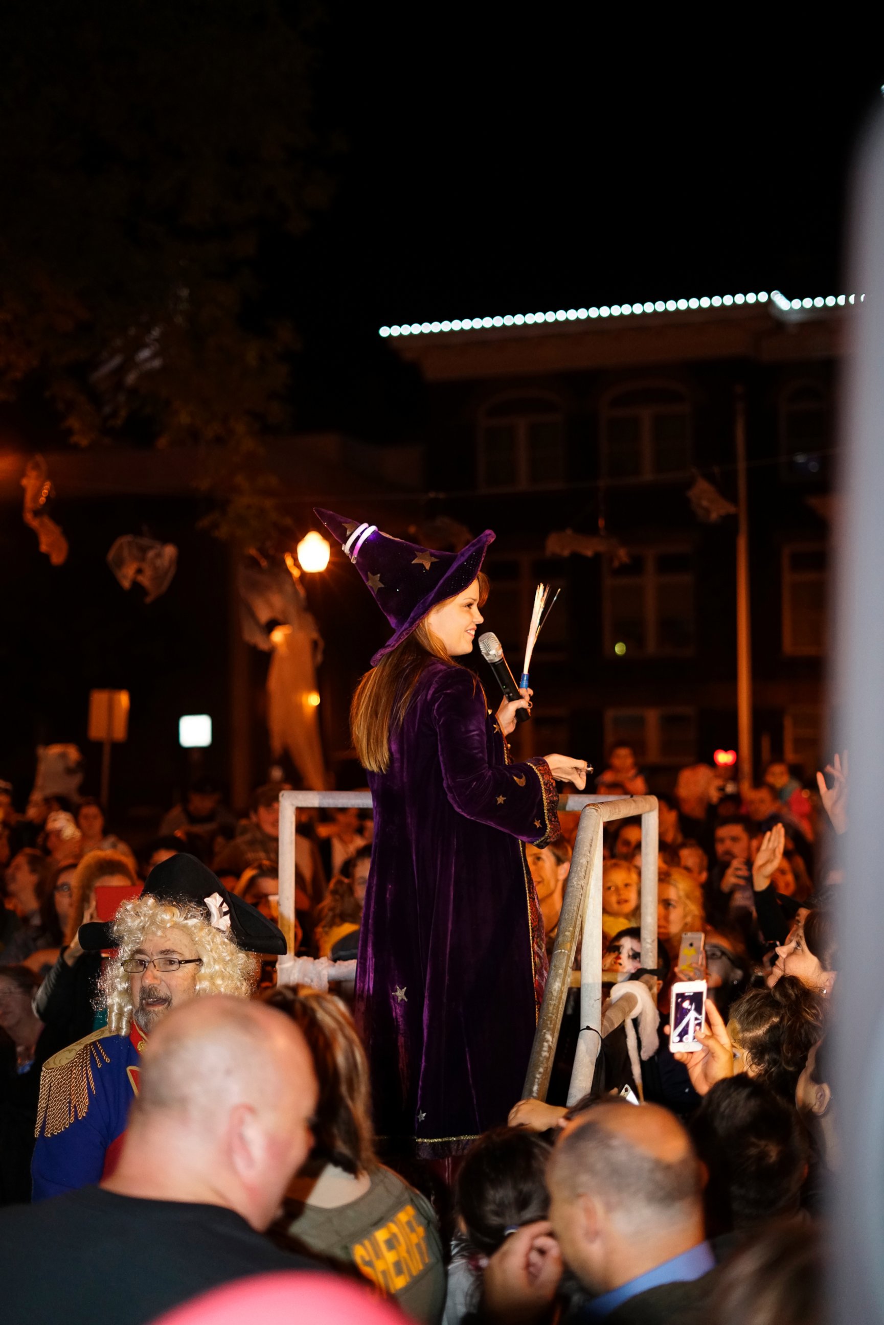 PHOTO: Kimberly J. Brown, the actress who plays Marnie in "Halloweentown," lit the giant pumpkin in St. Helens, Oregon. 