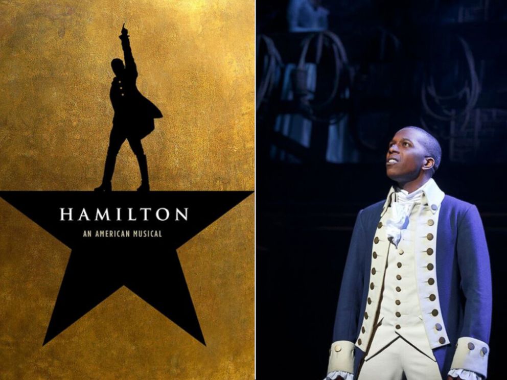 PHOTO: Hamilton Tony Nominee Leslie Odom Jr. on stage as Aaron Burr at the Richard Rodgers Theatre in New York.