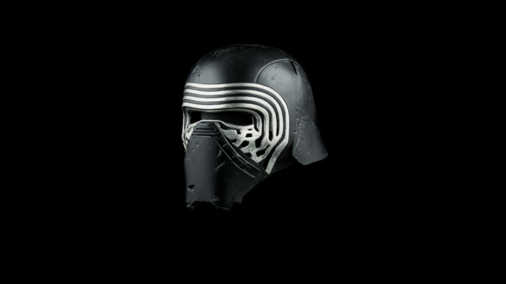 PHOTO: A replica of Kylo Ren's helmet from "Star Wars: The Force Awakens." 