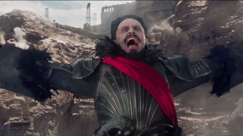 Hugh Jackman portrays Blackbeard in a scene from "Pan."