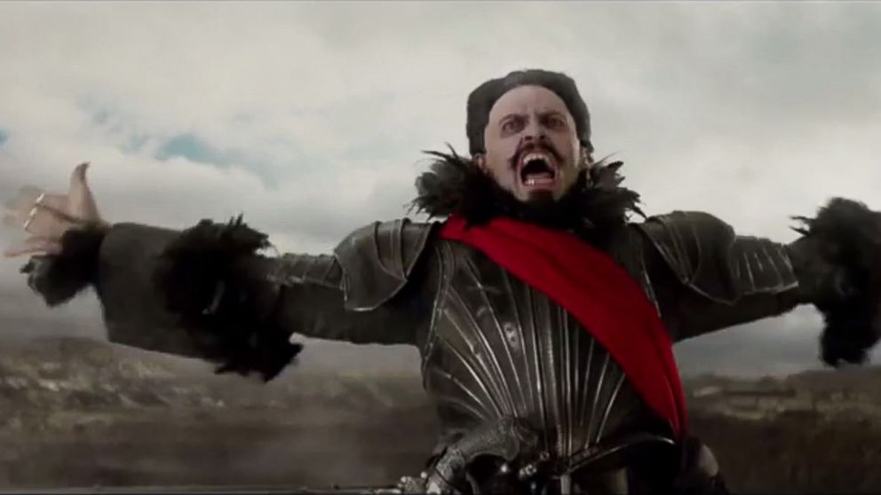 Hugh Jackman appears as Blackbeard in the official movie Teaser Trailer for "Pan," Nov. 25, 2014.