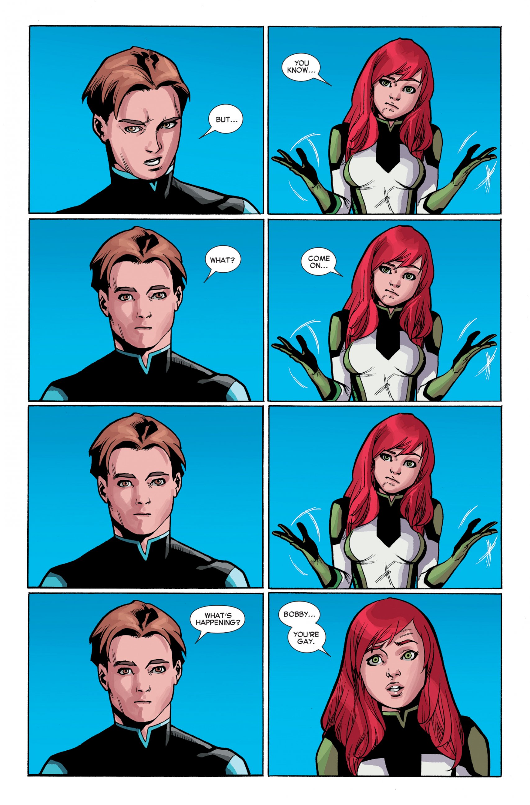 PHOTO: Original X-Men member Iceman comes out as gay in newest issue of the "All New X-Men #40."