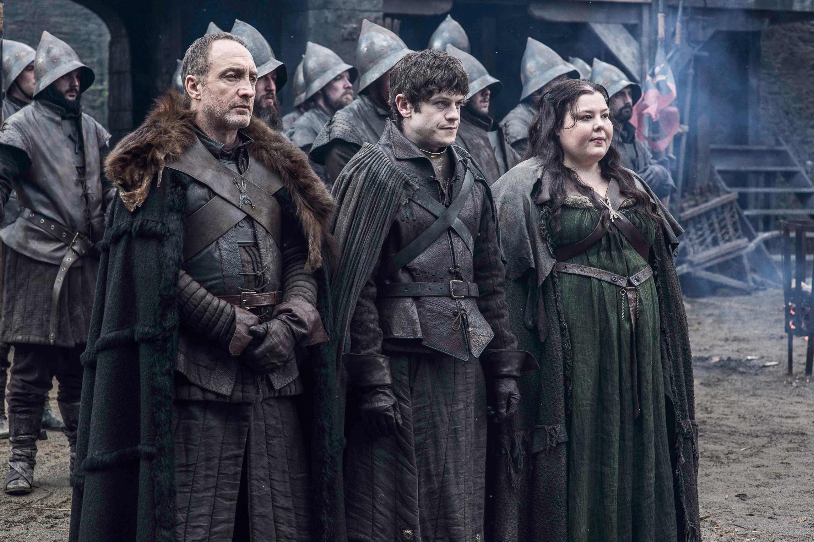 PHOTO: Iwan Rheon, center, as Ramsey Bolton in a scene from season 5 of "Game of Thrones."