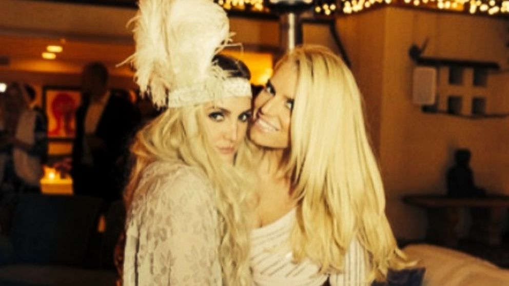 Jessica Simpson posted this image on Instagram with this caption: "Celebrating my best friend and sister @missbananahammock @ashleesimpsonofficial. I love her so much!, " March 26, 2014.