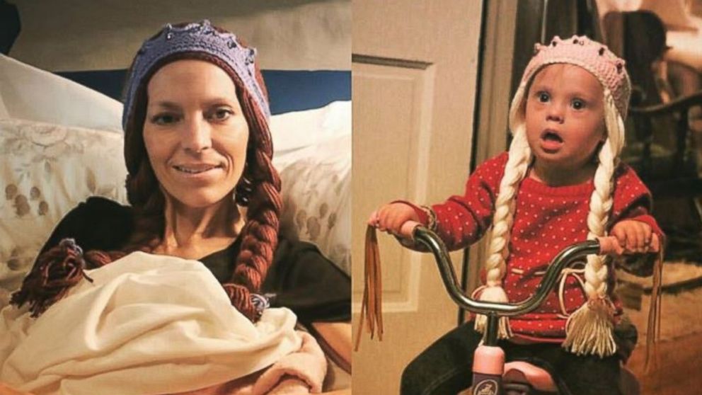A photo posted to Facebook shows Joey Martin Feek, and her daughter, Indiana, with the caption, "...hand-made pigtails and a second-hand tricycle," on Dec. 1, 2015.
