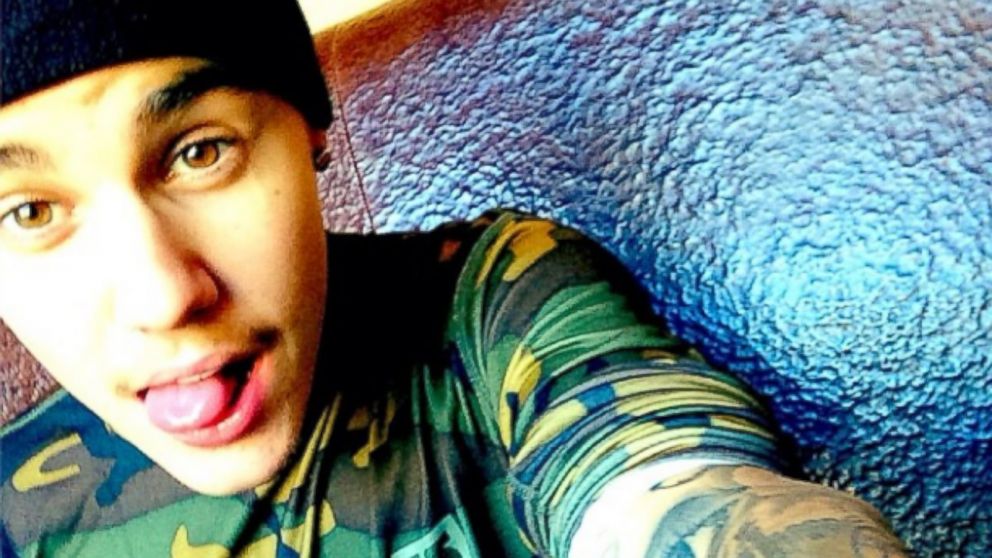 Justin Bieber posts this photo of himself on Instagram, Jan. 18, 2014. 