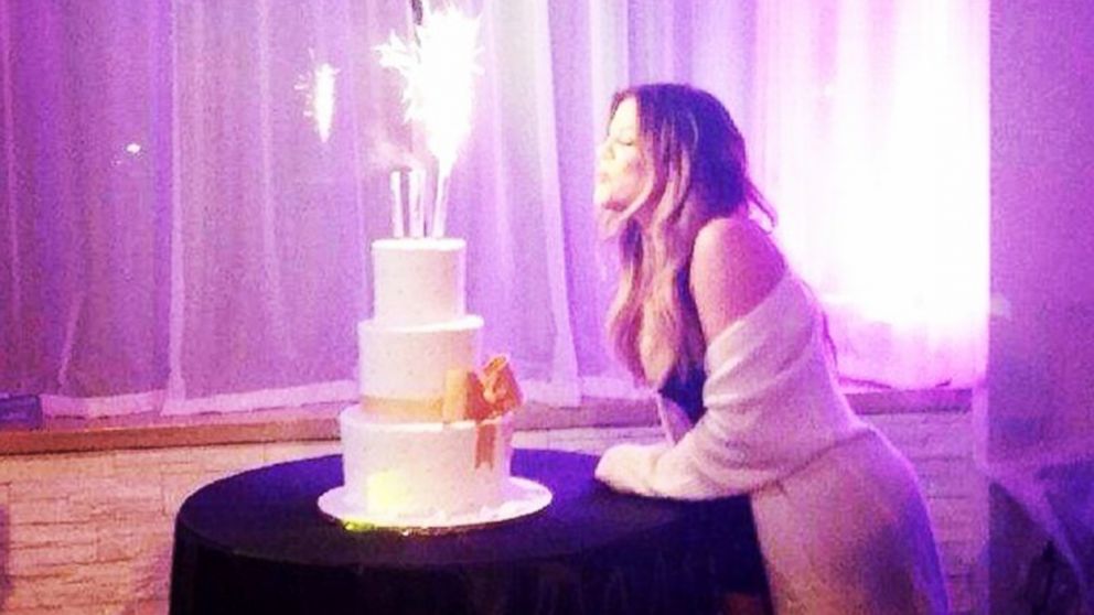 Khloe Kardashian shared this fun shot of her at her birthday party, June 27, 2014, to her Instagram account captioned; "I couldn't help but wish for a couple of forevers."