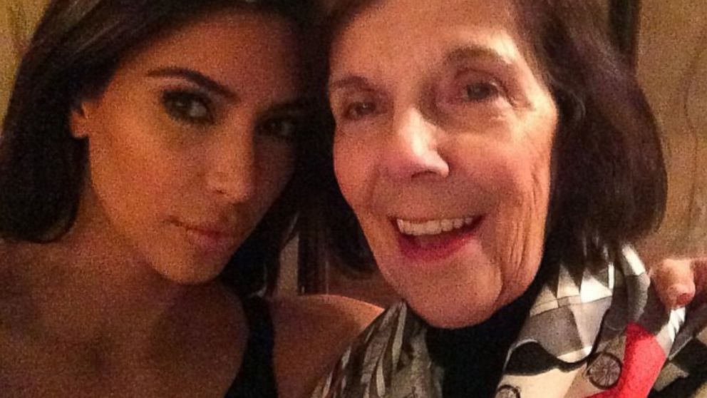 PHOTO: Kim Kardashian posted this image on Instagram with this caption: "my grandma MJ. Her 1st time in Paris," May 21, 2014.