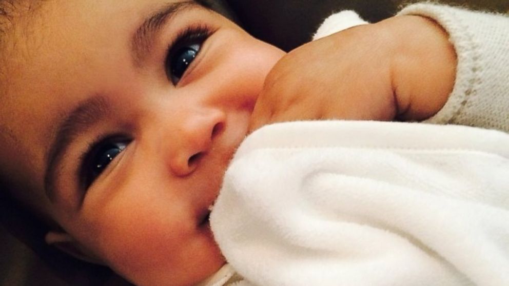 Kardashian responds to fans who suggest she waxed baby North's eyebrows