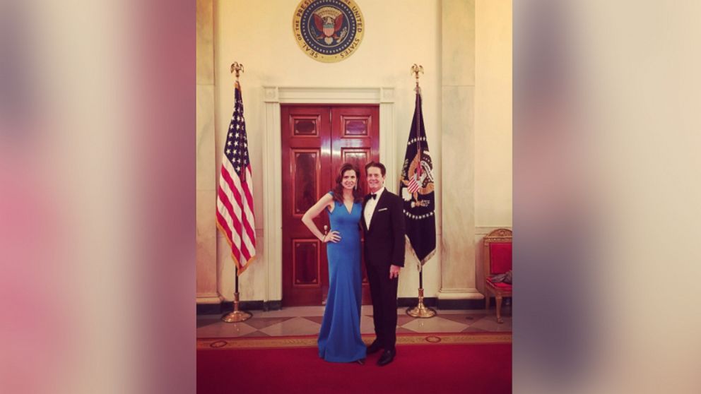 Kyle MacLachlan posted this photo of himself and his wife Desiree Gruber to his Instagram account on May 13, 2016 with the caption, "Getting in a little mayoral posing practice with my wife Desiree at the White House #nordicusasummit State dinner." 