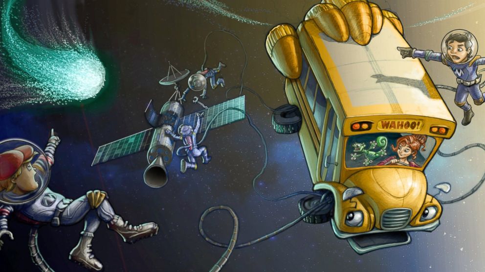 PHOTO: Early concept art for The Magic School Bus 360°, an original new CG animated TV series from Scholastic Media, launching on Netflix in 2016. 