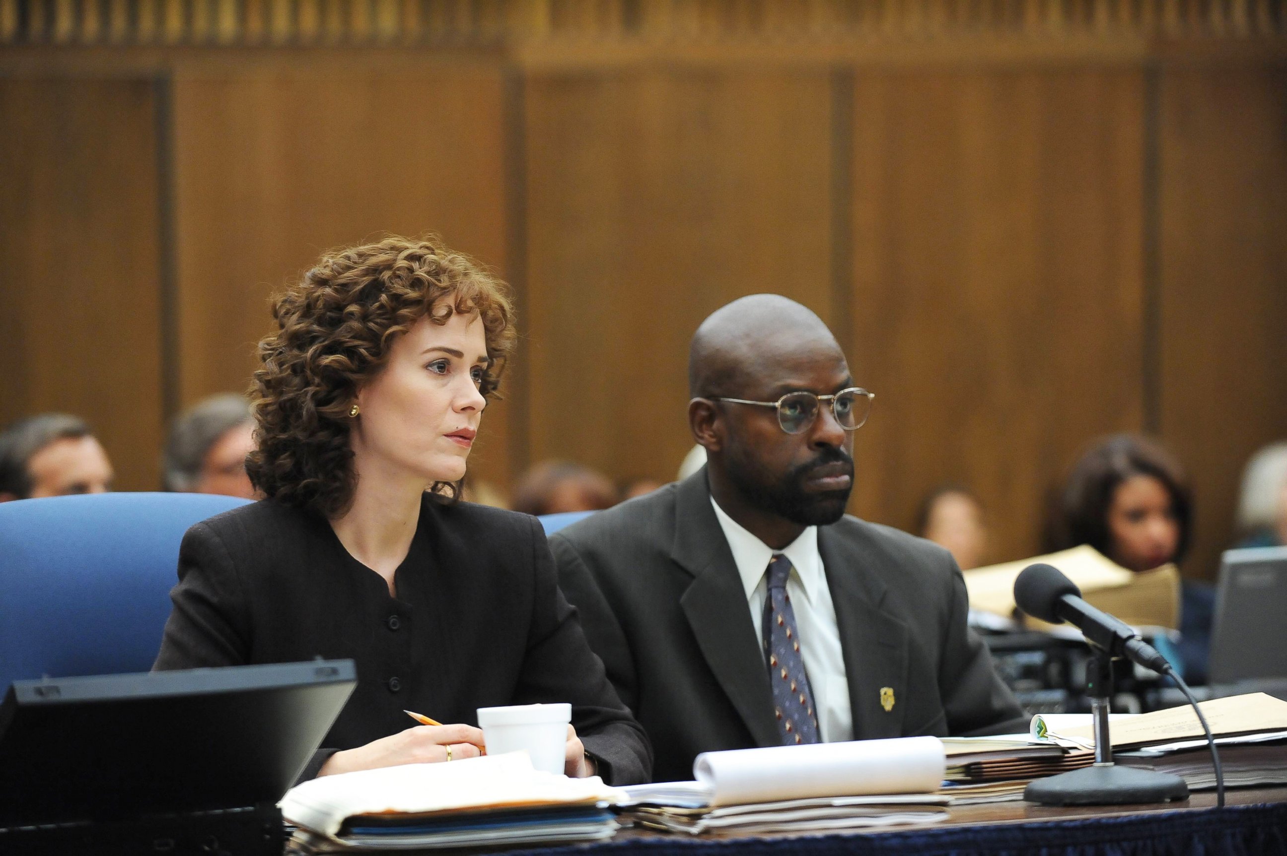 PHOTO: Sarah Paulson as Marcia Clark and Sterling K. Brown as Christopher Darden in "The People v. O.J. Simpson: American Crime Story." 