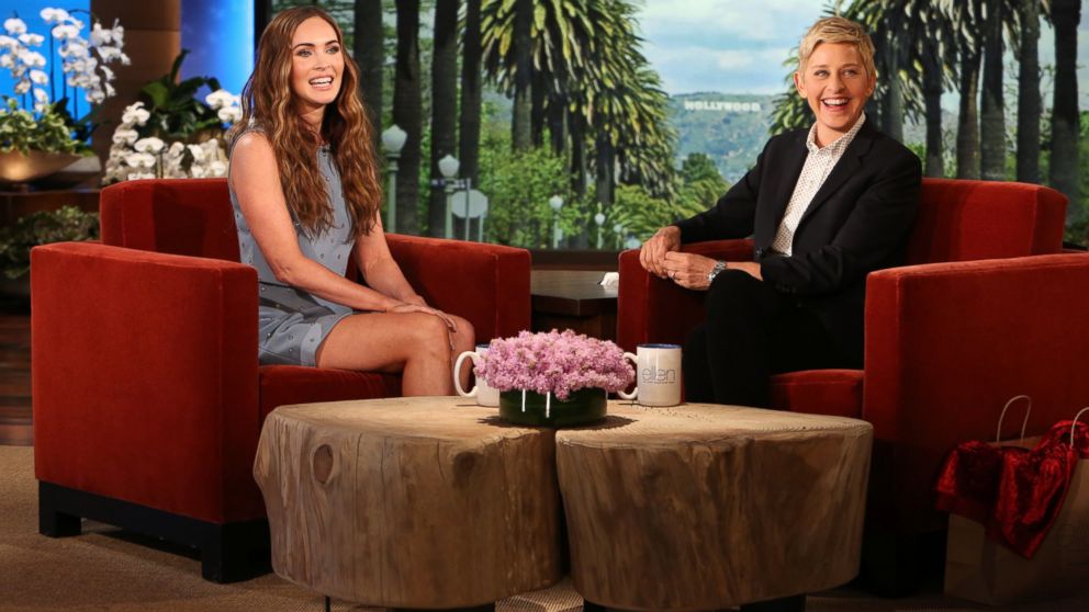 Megan Fox speaks with Ellen DeGeneres on The Ellen DeGeneres Show, May 5, 2014.